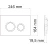 Система инсталляции для унитазов WASSERKRAFT GLAN 66TLT.010.ME.BL.BN01